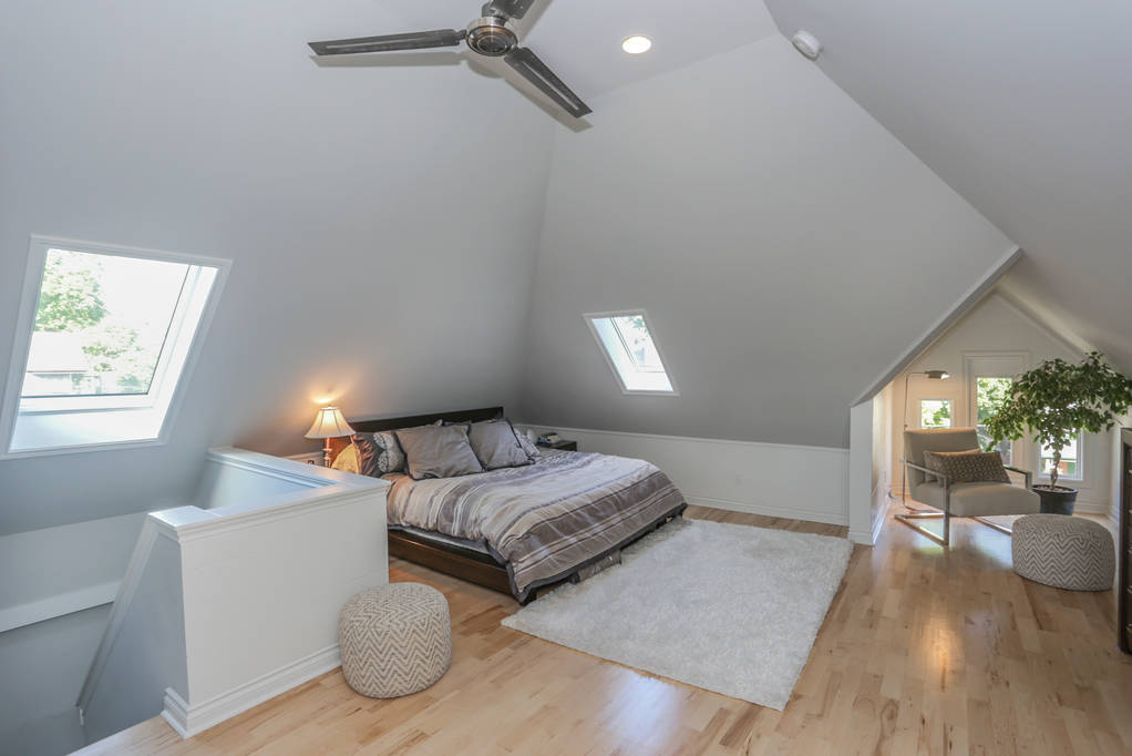 Interiors. Bedrooms. Attics. London Ontario renovations / interior design / renovation / construction project by Core Builders, a London Ontario home builder & home renovations contractor.